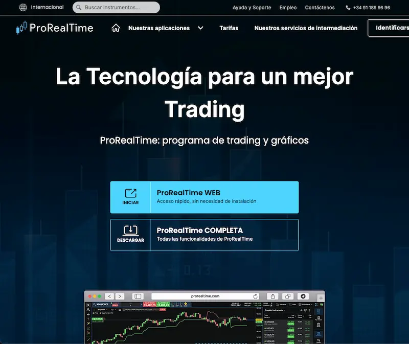 ProRealTime opiniones de la plataforma de trading