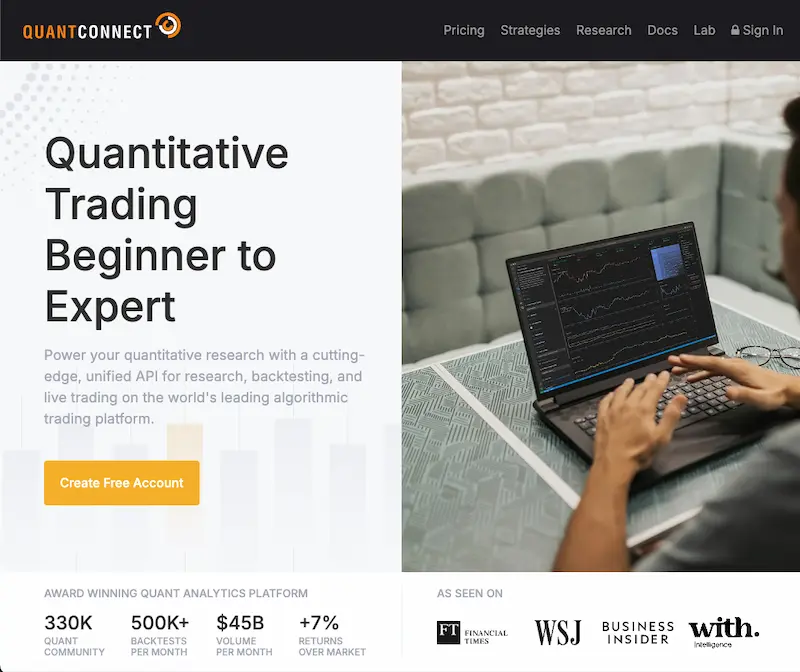 QuantConnect opiniones de la plataforma de trading