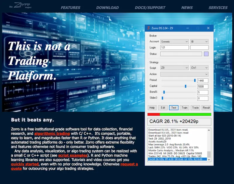 Zorro Trader opiniones de la plataforma de trading